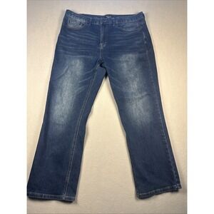 Flag and Anthem Mens Oakland Straight Blue Jeans size 38x30 Stretch Denim Pants